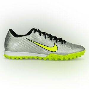 NIKE MEN'S ZOOM MERCURIAL‎ VAPOR 15 ACADEMY XXV TF SILVER/VOLT size 9.5 mens Nwt